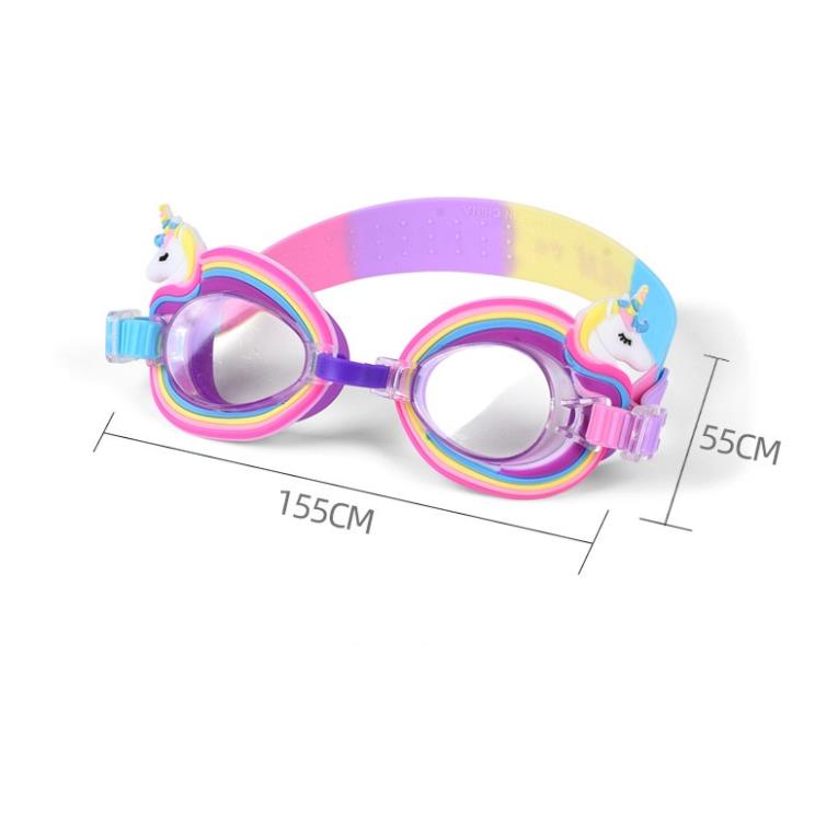 Kính bơi trẻ em SOLANO kính bơi chống mờ cho bé bơi lội họa tiết pony cực yêu SS-001403