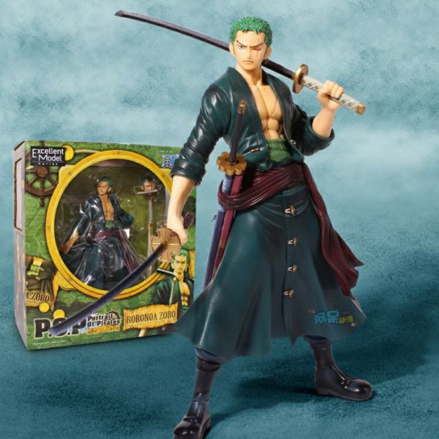 [Hàng có sẵn-Xả hàng tăng doanh số] Zoro cầm 3 cây kiếm, cao 25cm – Mô hình figure One Piece