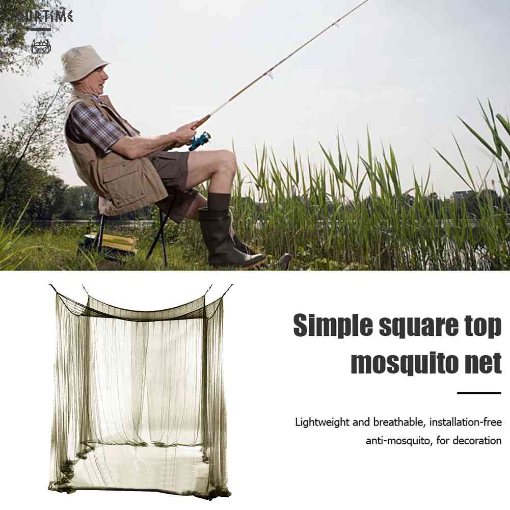 Mùng Lưới Chống Muỗi Có Thể Gấp Gọn Màu Xanh Quân Đội