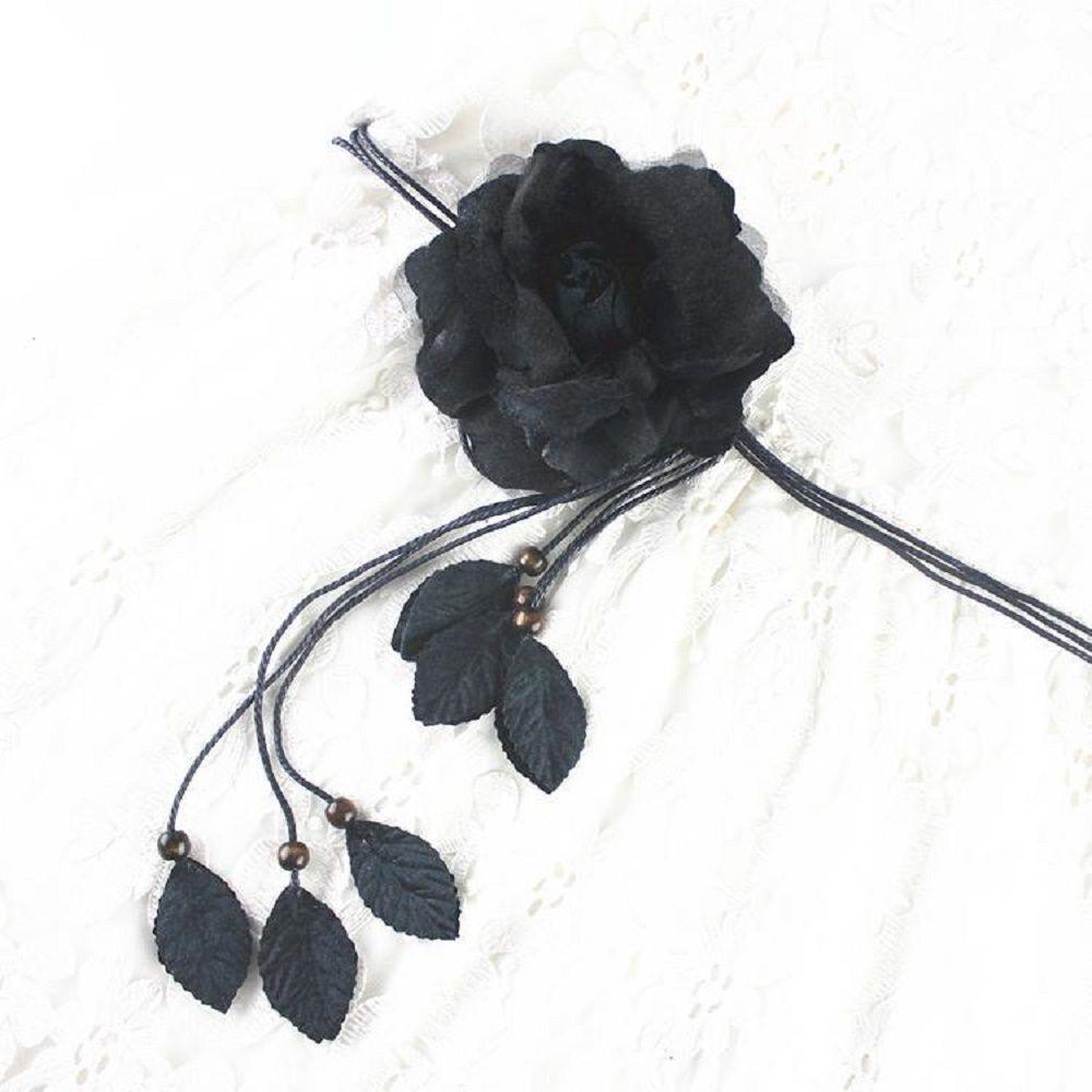 Thắt Lưng Dây Xích 150cm Bằng Vải Voan Mỏng Trang Trí Đầm Cho Nữ