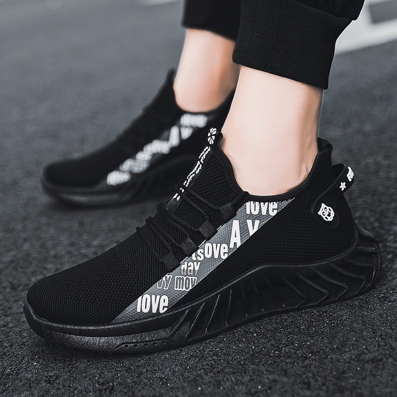 Giày sneaker nam đế sọc LOVE Hottrend 2022