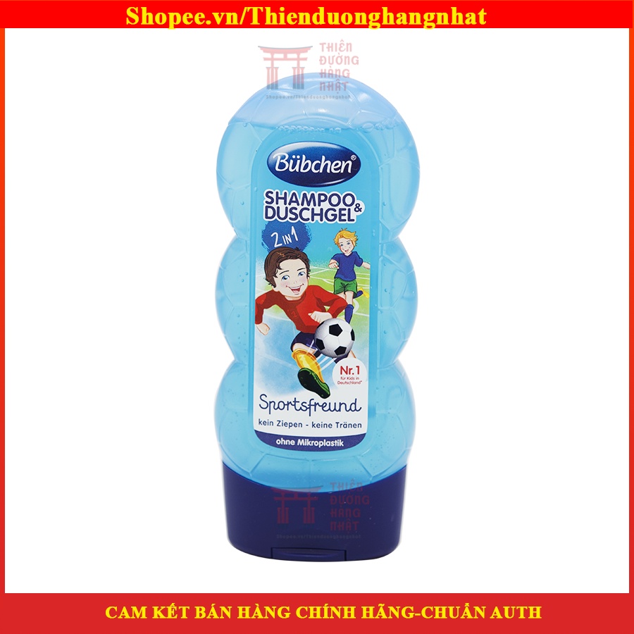 Sữa tắm gội cho bé, sữa tắm gội Bubchen Kids SHAMPOO DUSCHGEL 230ml