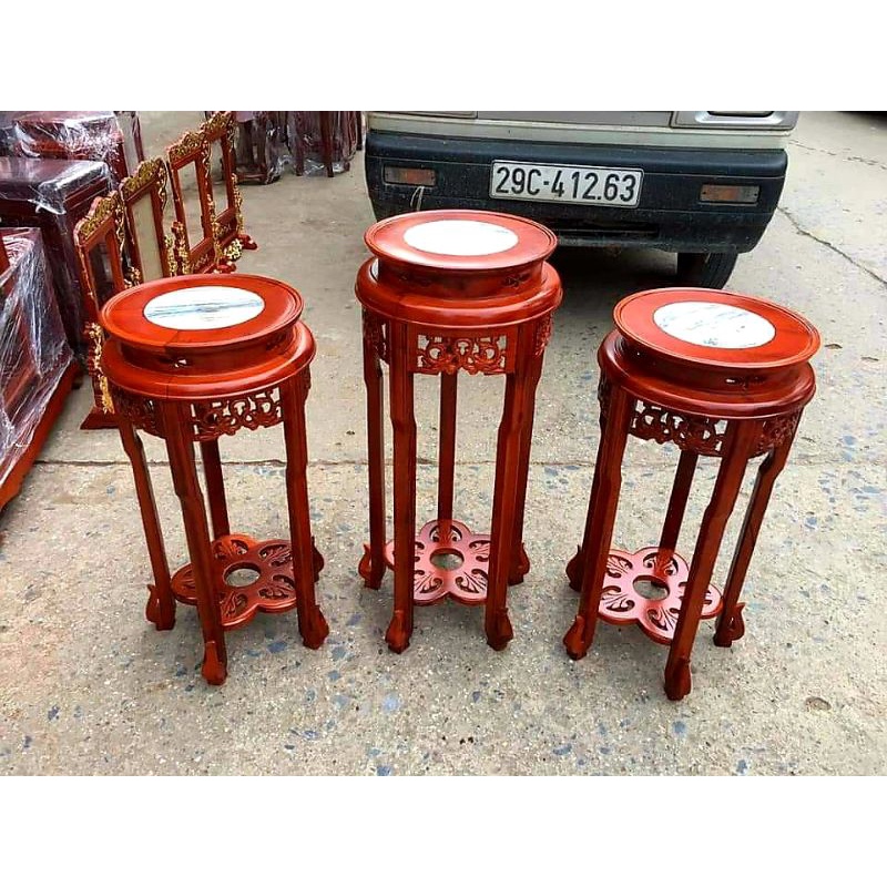 Đôn tròn gỗ lim kt mặt 30 cao 40/50/60/70/80cm