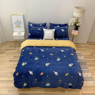 Bộ Chăn Ga Gối Nhung ( Ảnh shop tự chụp )