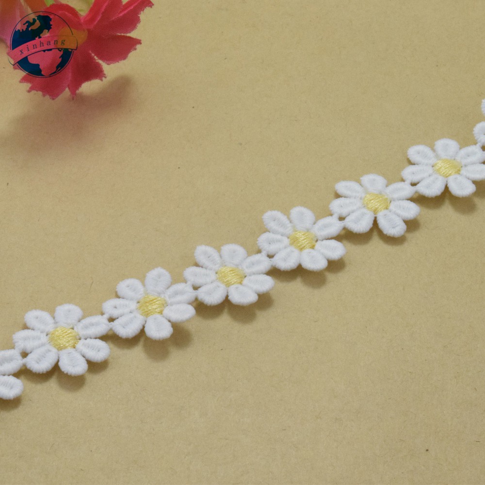 Cuộn Ren Ruy Băng polyester Rộng 2cm Trang Trí Đầm mini 3742