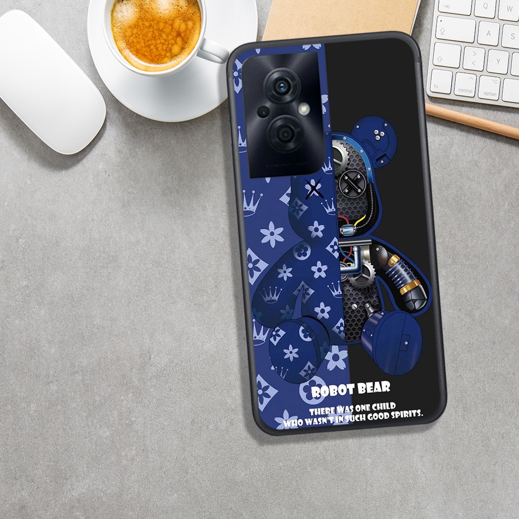 ỐP LƯNG OPPO RENO 8 4G - RNEO 8 5G - RENO 8Z, IN HÌNH BEAR@BRICK