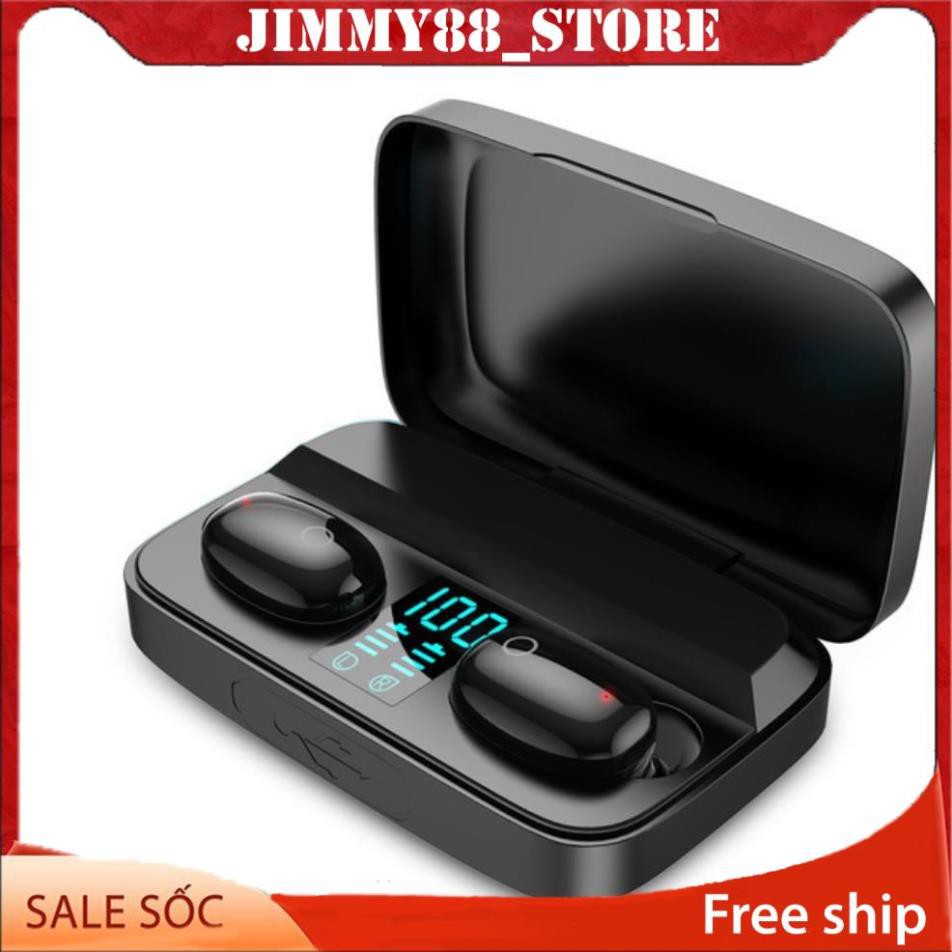 Tai Nghe Bluetooth 5.0 True Wireless TWS Không Dây 5.0 HIFI Stereo Có mic cho iPhone Oppo Samsung A16 JIMMY88