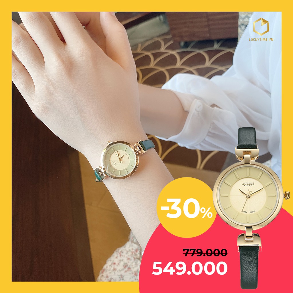 Đồng Hồ Julius Nữ Hàn Quốc JA-864 Xanh Rêu | BigBuy360 - bigbuy360.vn