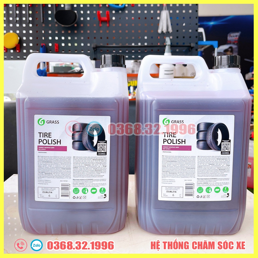 Nước làm đen, bảo vệ bóng lốp Grass Tire Polish 5L