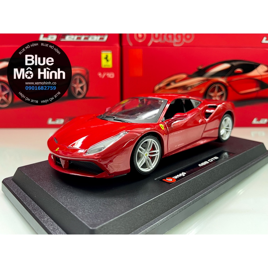 Blue mô hình | Xe mô hình Ferrari 488 GTB Bburago 1:24