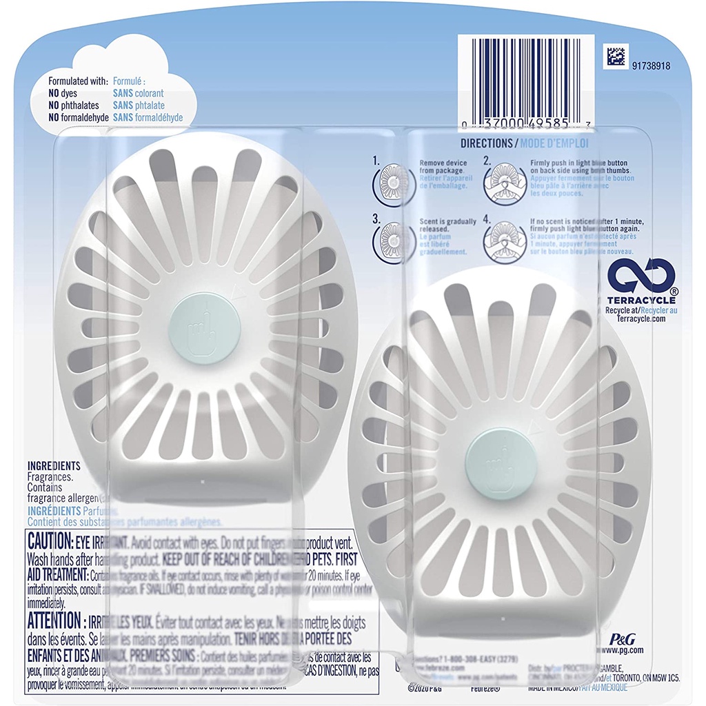 Máy tinh dầu thơm phòng tự động Febreze Small Spaces 7.5ml