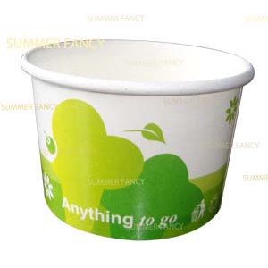 50 cốc kem giấy 10oz ~ 300ml ly có nắp đựng chè canh sôt nước chấm - Paper cup Hộp giấy