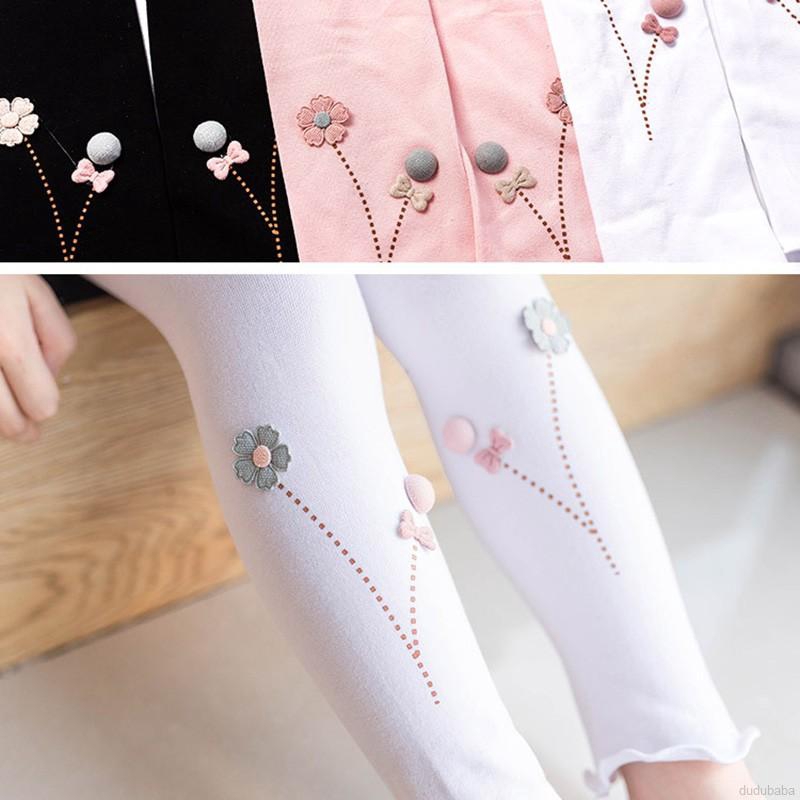Quần Legging Cotton Lưng Thun Cho Bé Gái (2-10 Tuổi)