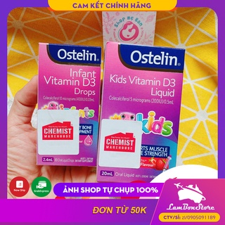 [Tem CHEMIST] [Tem CHEMIST] Ostelin Vitamin D3 Liquid, D3 Drops - Xuất xứ Úc ÚC