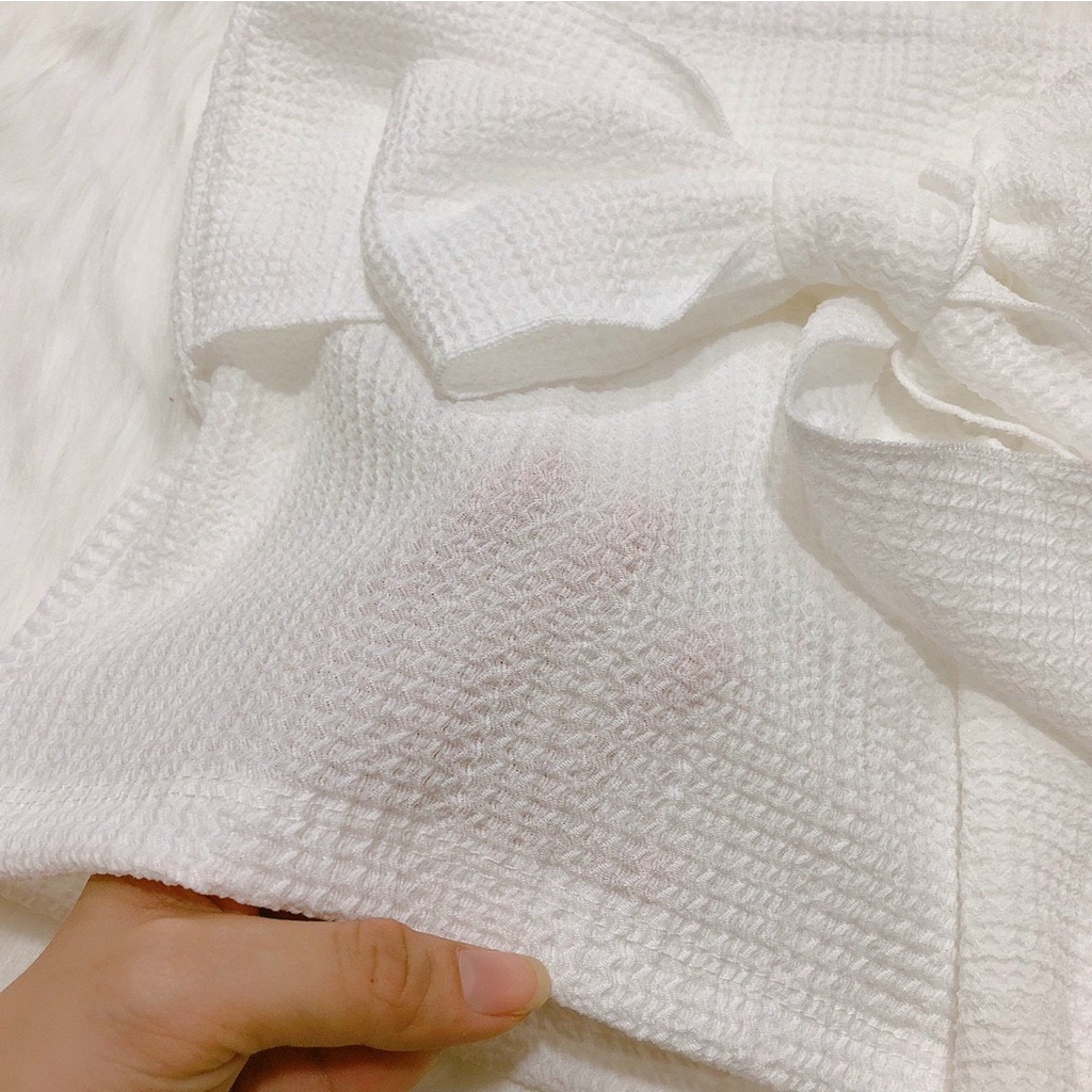 áo 2 dây đính nơ chất xốp mềm u