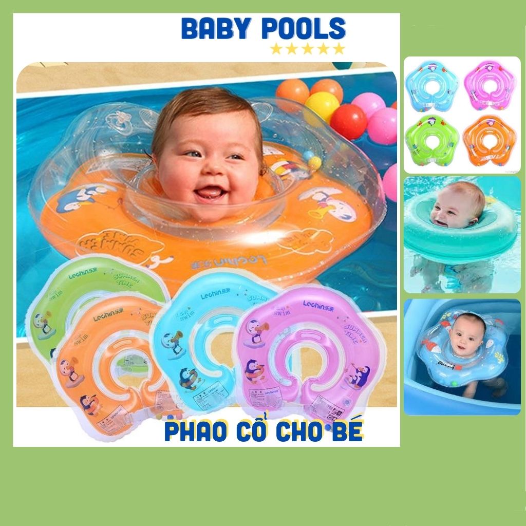 Phao cổ cho bé, phao đỡ Cổ Xinh Xắn Cho Bé Tập Bơi, phao chống lật