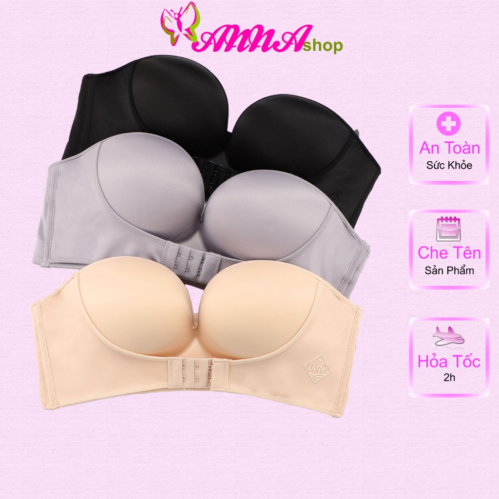 Áo ngực su cúp ngang chống tuột cài trước cao cấp, thiết kế đơn giản, trẻ trung, dễ phối đồ (MS 04063) Anna Shop