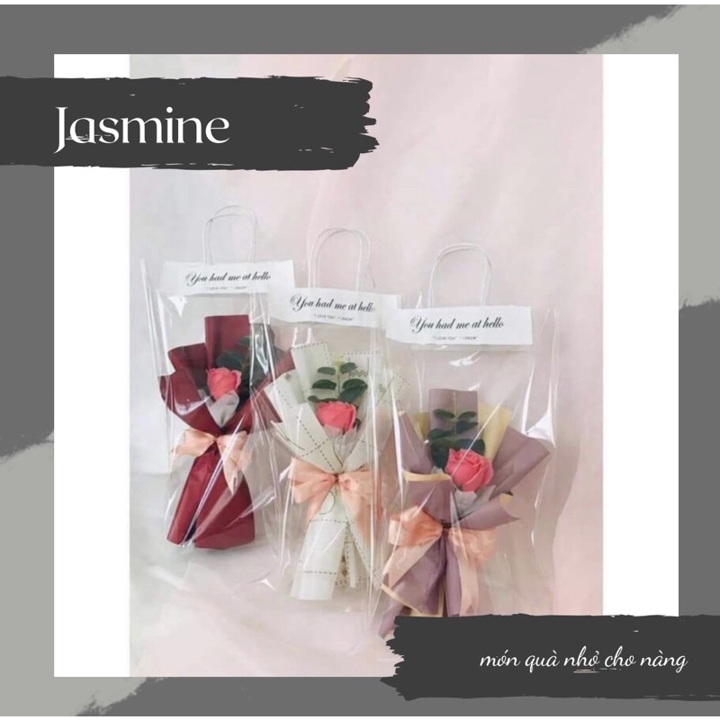 🌸Jasmine: Lẻ bông hoa nhũ,sáp Mika