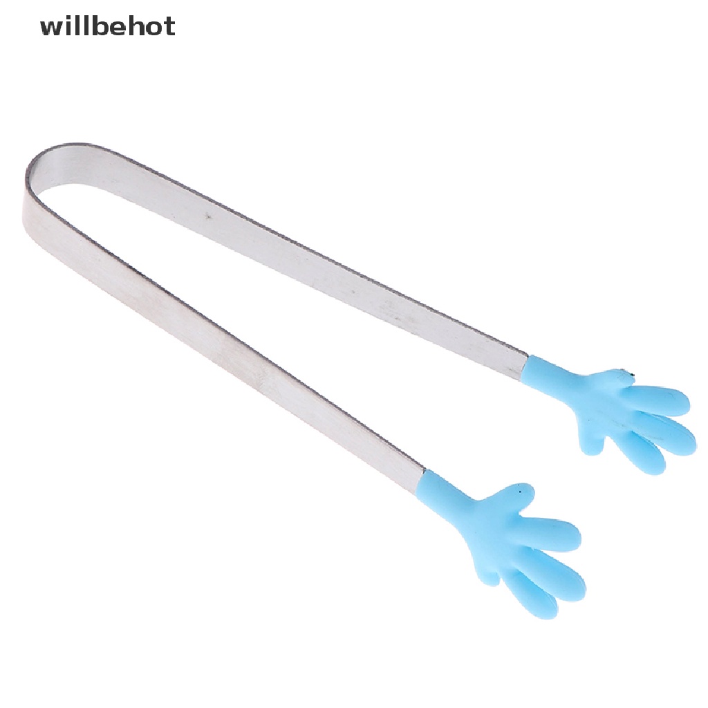 Kẹp Gắp Đá / Salad Bằng Thép Không Gỉ Và Silicone Tiện Dụng Cho Nhà Bếp