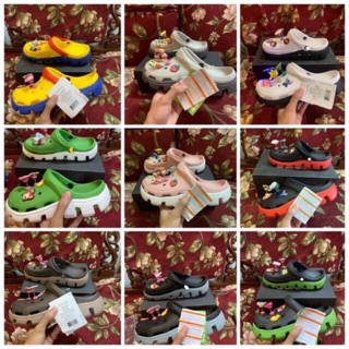 [Tặng 12 stick -HÀNG CÓ SẴN] Dép sục có logo + HỘP CHUẨN quai ngang thể thao nam nữ