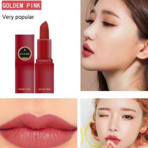 Son Lì Lipstick Kaxier màu #303 GOLDEM PINK