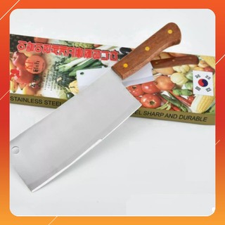 Dao chặt chặt xương ,bầm thịt cán gỗ king fish hàn quốc