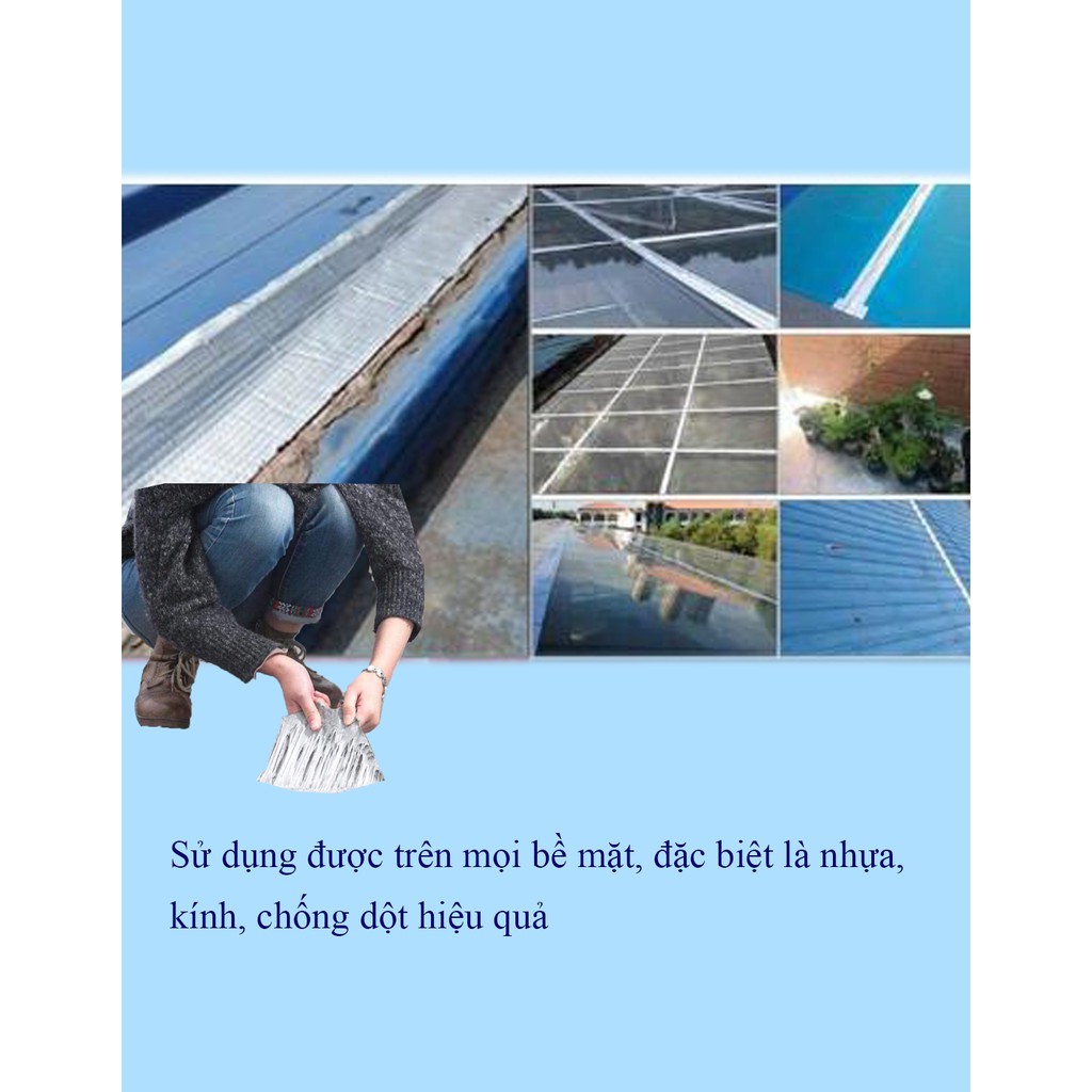 Băng keo siêu dính ⚡chốngthấm⚡ và chịu nhiệt - Dán cho tường, trần nhà, mái tôn, ống nước, bể nước, xô chậu, phao bơi…