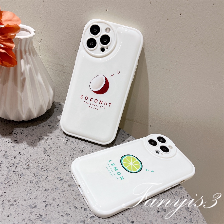 Ốp Điện Thoại Mềm Chống Rơi Hình Quả Chanh Cho iPhone 14 13 12 11 Pro Max X XR Xs Max 8 7 6 6s Plus SE 2020