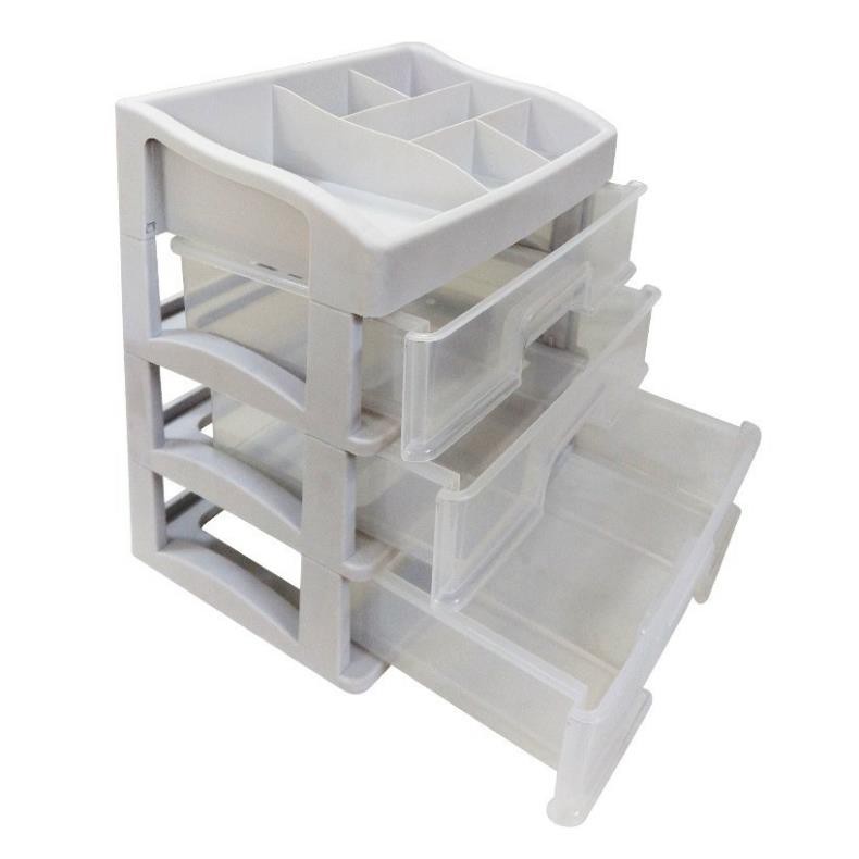 Kệ Đựng Mỹ Phẩm Đồ Trang Điểm Trang Sức 4 Tầng Ngăn Kéo Tiện Dụng
