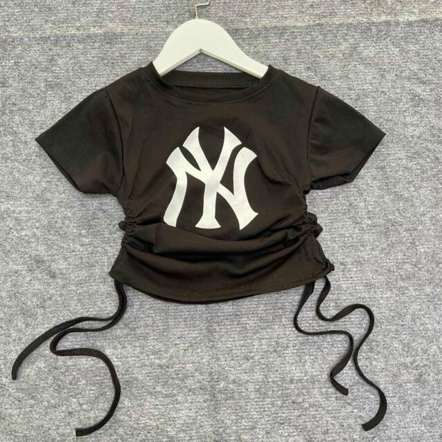 [HÌNH THẬT] ÁO THUN CROPTOP ÔM BODY NGẮN CO GIÃN - ÁO KIỂU CRT ULZANG NGẮN TAY CỔ TRÒN RÚT DÂY NY NEW YORK 65