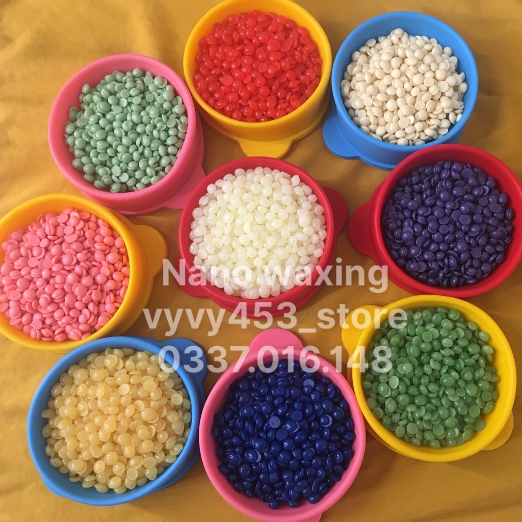 Sáp wax lông Úc - hạt wax nóng hard beans 100g (tặng kèm que gỗ)