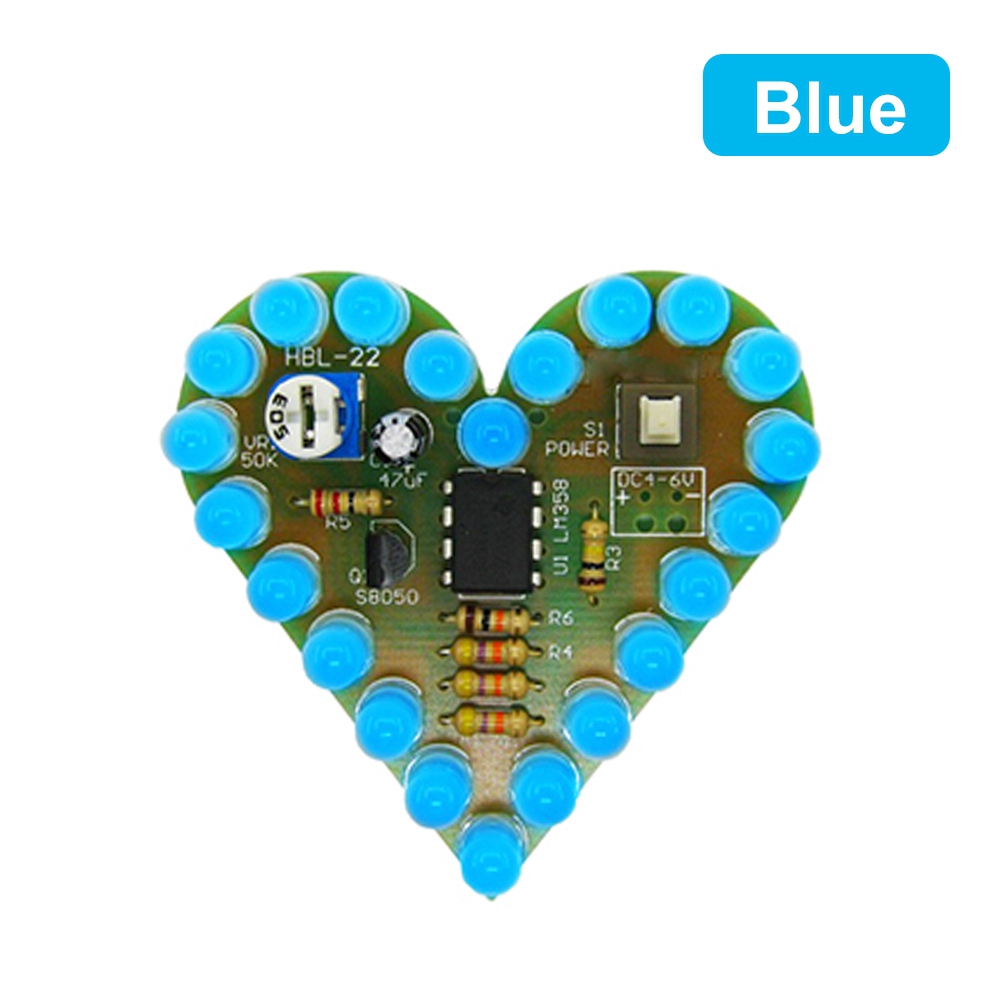 Bộ Bo Mạch Đèn Led Hình Trái Tim Dc 4v-6v | BigBuy360 - bigbuy360.vn