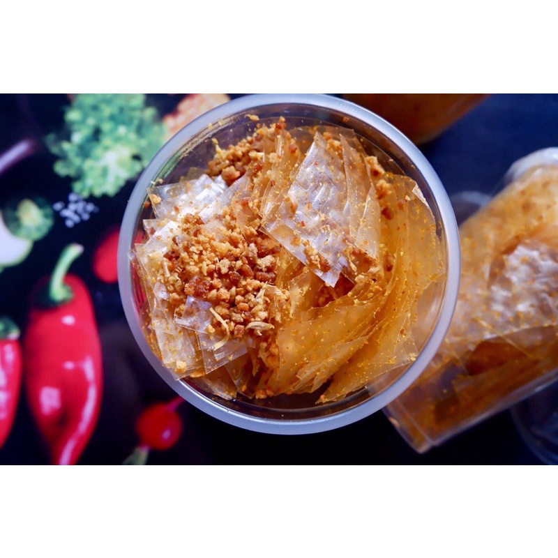 SET 5 TÚI zip bánh tráng -Bánh tráng sa tế tỏi ruốc