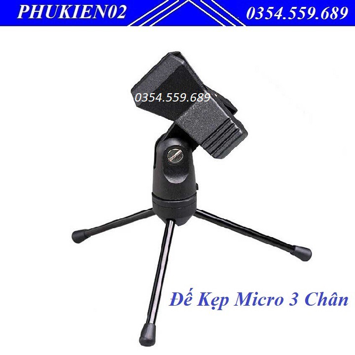 Chân Đế Kẹp Micro Hát Karaoke Live Stream Để Bàn