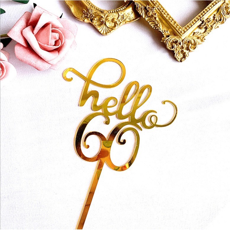 Set 10 Que Cắm Trang Trí Bánh Kem 16 18 20 30 40 50 60