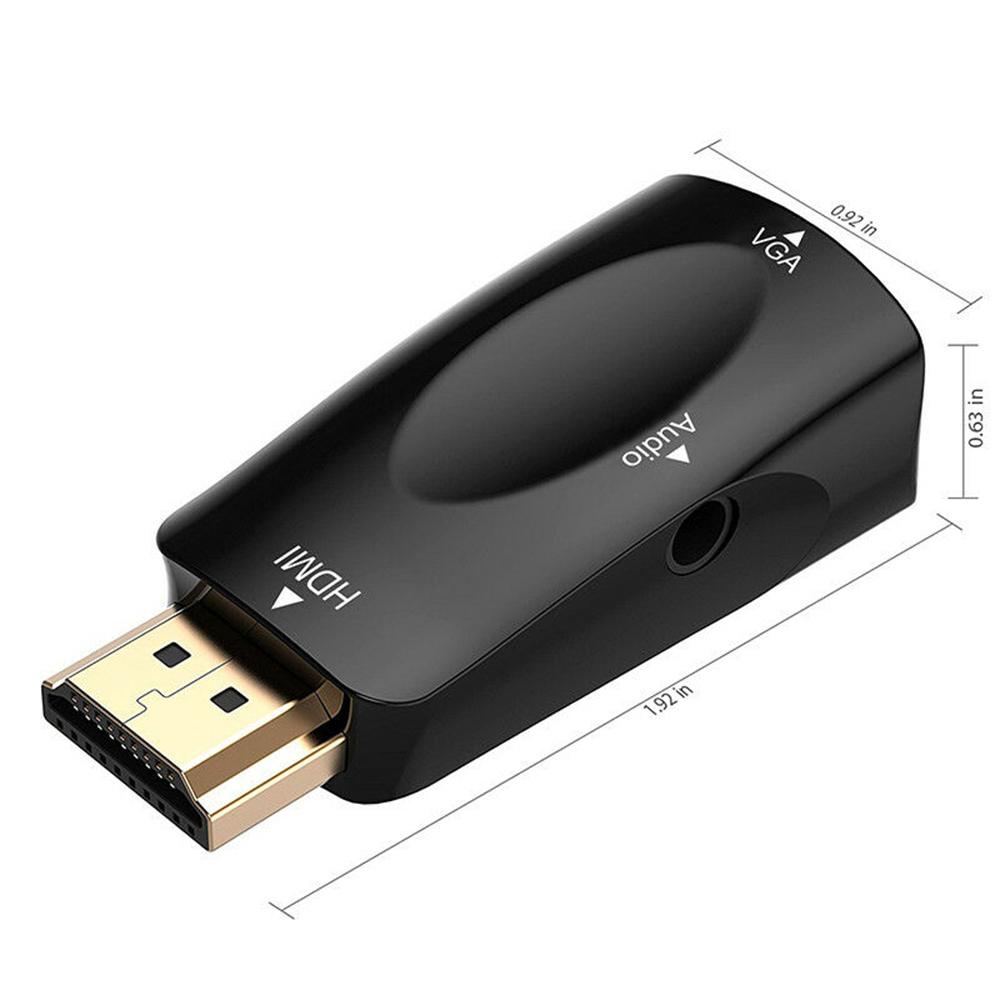 Cáp Chuyển Đổi HDMI Sang VGA Giắc Cắm 3.5mm Chuyên Dụng Cho PC Laptop TV Box