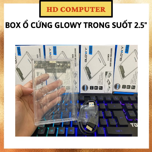 Box ổ cứng di động trong suốt 2.5in SATA 3 USB 3.0