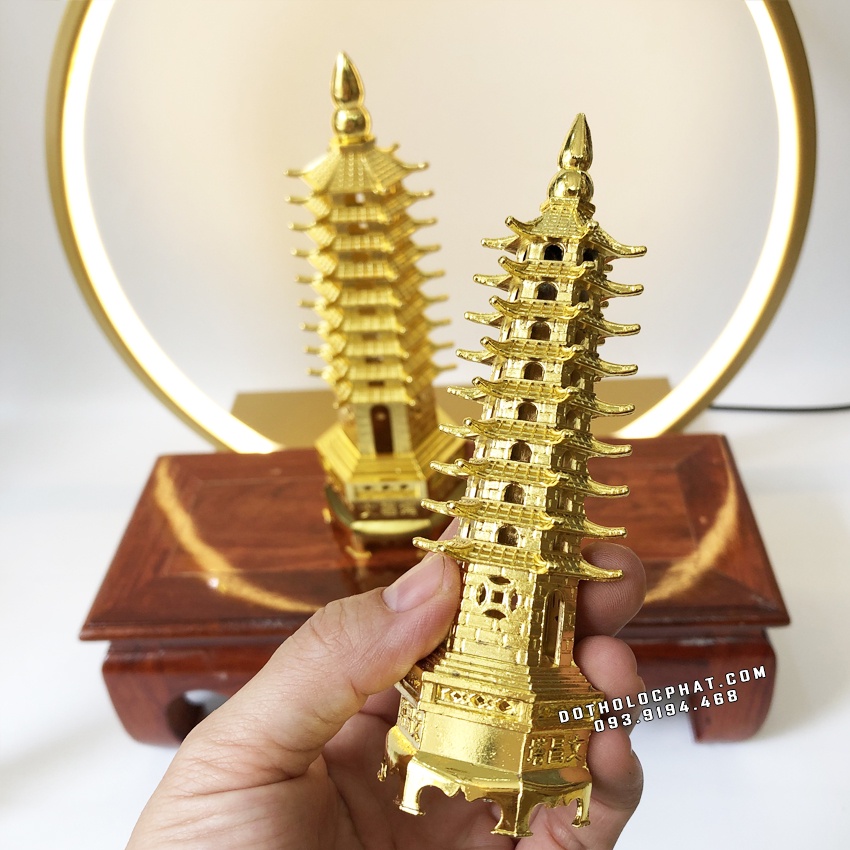 Tháp Văn Xương Phong Thủy Mạ Vàng Trí Tuệ Sự Nghiệp