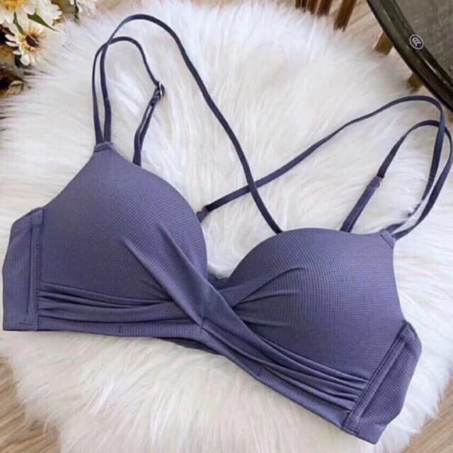 (Siêu hot) Bộ đồ lót (áo + quần) nhún ngực thông hơi