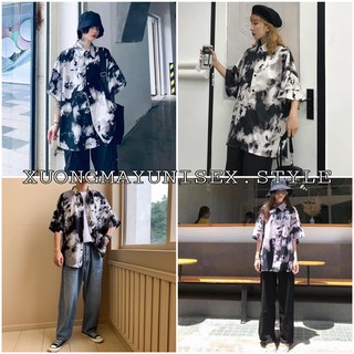 ÁO SƠ MI TIE-DYE MÀU LOANG DARK STORM ULZZANG OVERSIZE FORM RỘNG
