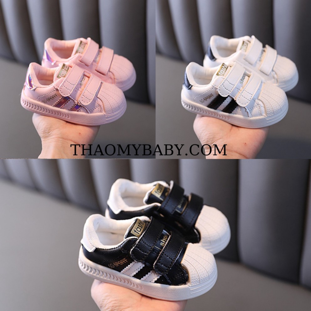 Giầy Thể Thao 2 sọc có quai dán cho bé trai bé gái GBG-305.27
