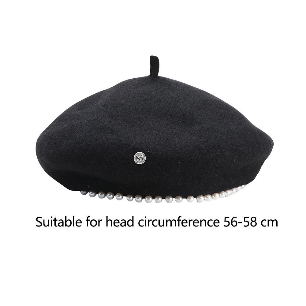 Nón Beret Len Màu Trơn Thời Trang Trẻ Trung