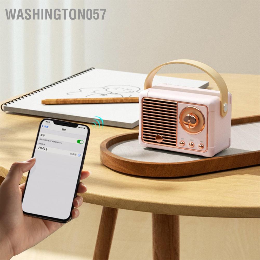Có thể bán buôn Loa Bluetooth cổ điển không dây mini di động thời thượng dành cho ngoài trời Washington057 Hàng giao ngay