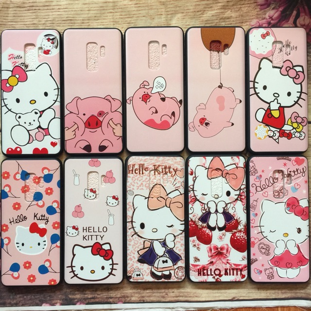 Ốp galaxy S9 plus viền dẻo họa tiết nổi 4D hình thú siêu kute