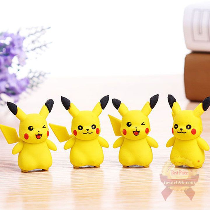 Tẩy bút chì hình Pikachu vàng dễ thương