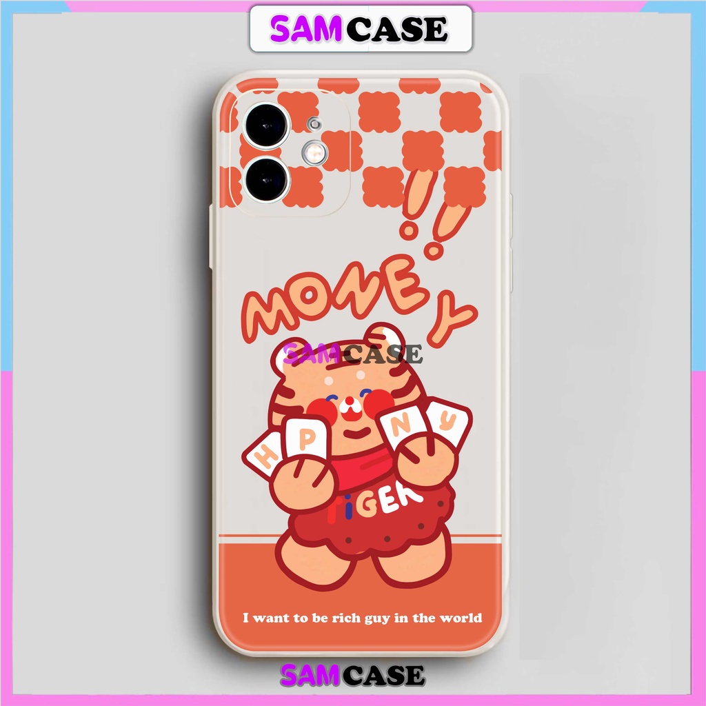 Ốp lưng iPhone cặp đôi cạnh viền vuông silicon dẻo cho iphone 6/6s/7/8/X/XS/XR/11/12/13/14  Pro Plus Max Hổ tiger cute