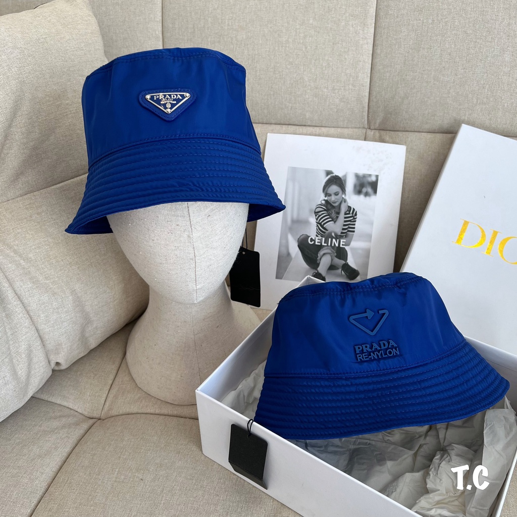 Mũ nón Bucket ✨ \Bucket PRADA Tai Bèo Vành Rộng Thời Trang Quảng Châu cao cấp