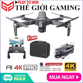 Flycam SJRC F11 4K PRO, Camera 4K 30fps, Gimbal 2 Trục, Tầm xa 1500m bay 25 phút - BẢO HÀNH 3 THÁNG