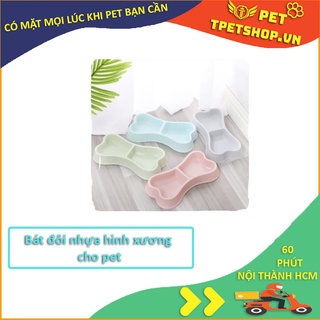 BÁT ĂN ĐÔI NHỰA CHO CHÓ MÈO