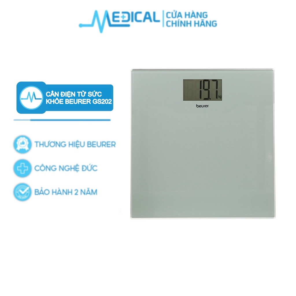 Cân điện tử sức khỏe BEURER GS202 bảo hành 2 năm chính hãng - MEDICAL